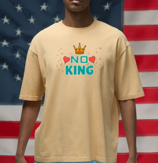 Retro No Kings Protest Shirt - Vintage Patriotic Tee - Independence Day Political T-Shirt