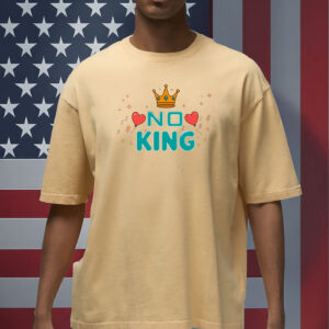 Retro No Kings Protest Shirt - Vintage Patriotic Tee - Independence Day Political T-Shirt