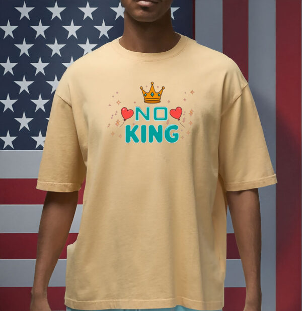 Retro No Kings Protest Shirt - Vintage Patriotic Tee - Independence Day Political T-Shirt