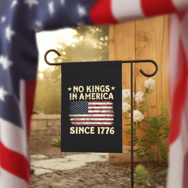 Since 1776 Patriotic Protest Banner, No Kings in America Flag