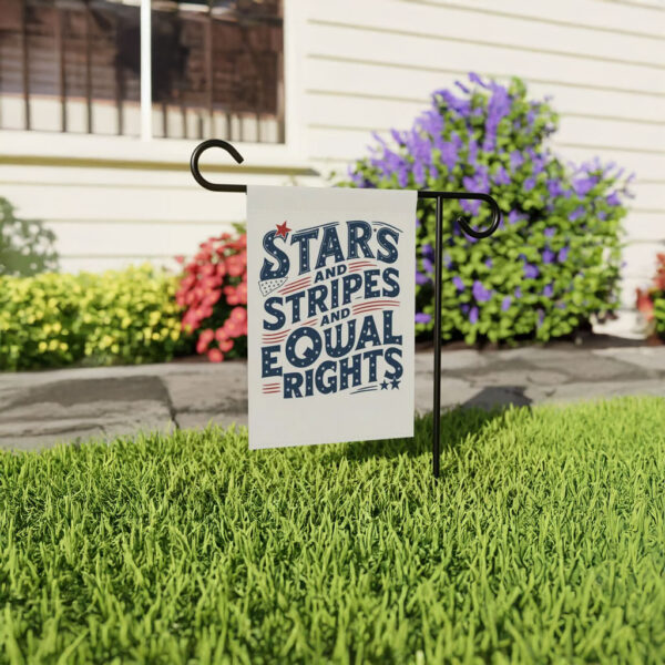 Stars and Stripes and Equal Rights Garden Flag