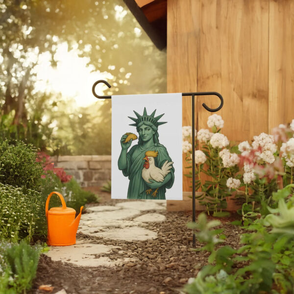Taco Chicken Trump Garden Flag, Subtle Anti Trump Flag