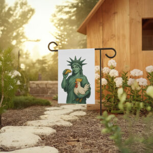 Taco Chicken Trump Garden Flag, Subtle Anti Trump Flag