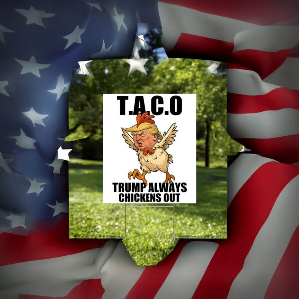 Trump Always Chickens Out Sign-Funny Trump Taco Yard Sign, Anti Trump Political Yard Sign