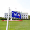 Trump Taco Trade Flag, Political Statement, Lawn Decor, Double Sided Flag