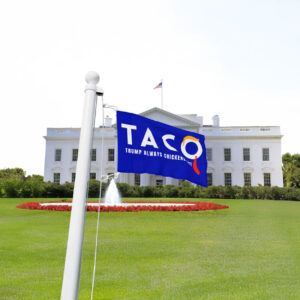 Trump Taco Trade Flag, Political Statement, Lawn Decor, Double Sided Flag