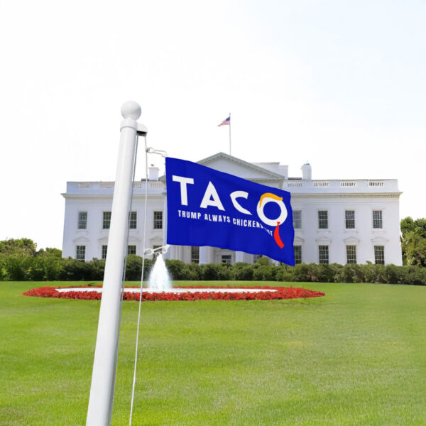 Trump Taco Trade Flag, Political Statement, Lawn Decor, Double Sided Flag