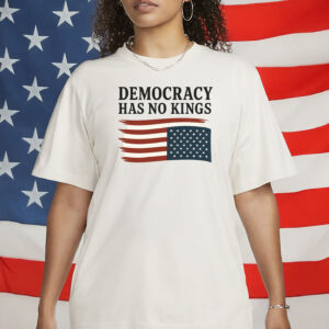 Upside Down Flag Anti-Trump Tee, Democracy Has No Kings Shirt