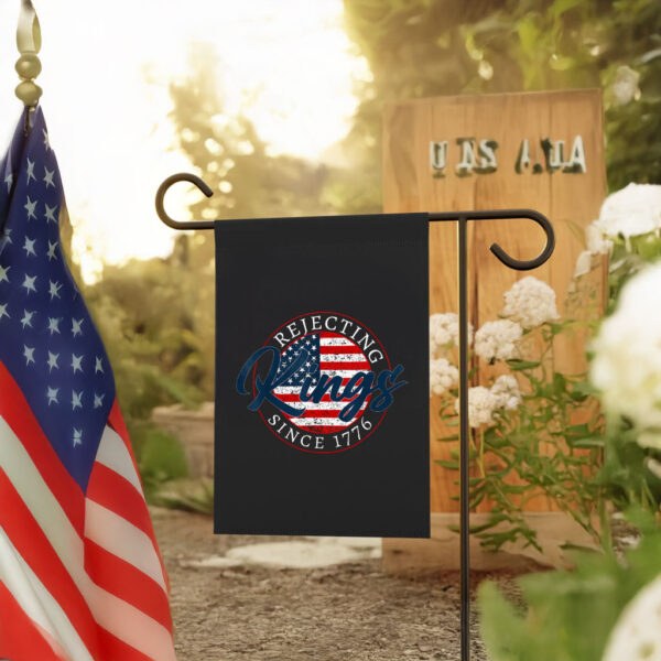Vintage American Patriotic, Rejecting Kings Since 1776 Flag