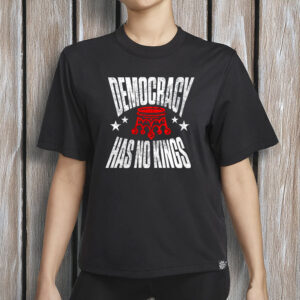 Vintage Anti-Trump Sublimation Patriotic Tee, Democracy Has No Kings Shirt