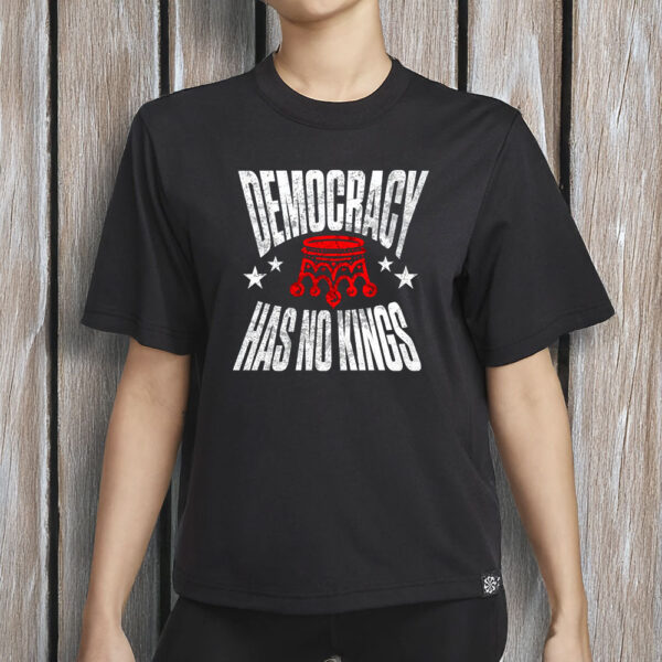 Vintage Anti-Trump Sublimation Patriotic Tee, Democracy Has No Kings Shirt