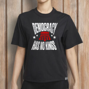 Vintage Anti-Trump Sublimation Patriotic Tee, Democracy Has No Kings Shirt
