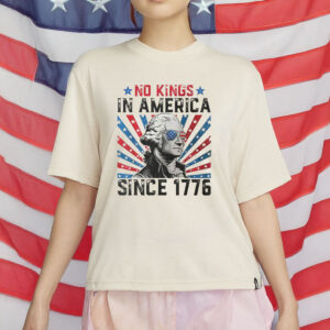 Vintage Patriotic 4th of July Tee, No Kings in America Since 1776 Shirt