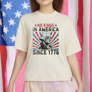 Vintage Patriotic 4th of July Tee, No Kings in America Since 1776 Shirt