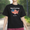 Vintage USA Map Flag Shirt, Patriotic 4of July, Rejecting Kings Since 1776 T-Shirt