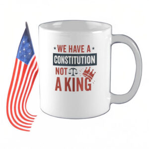 We Have a Constitution Not a King Mug