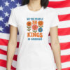 We The People In America Retro Floral Tee - Patriotic Anti Authoritarian T-Shirt