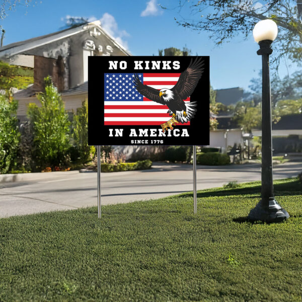 anti maga protest sign-no kings in america yard sign