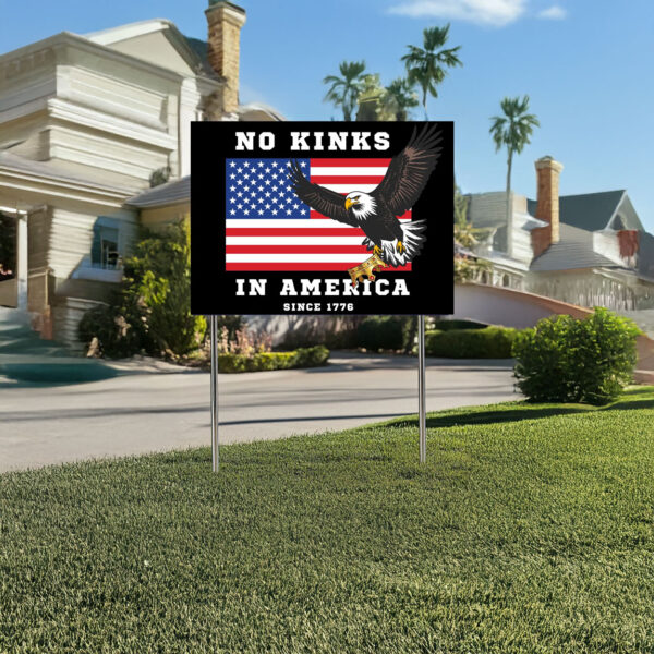 anti maga protest sign-no kings in america yard sign