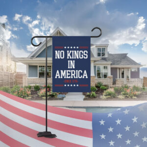 anti trump patriotic, reject fascism outdoor decor, no kings in america garden flag