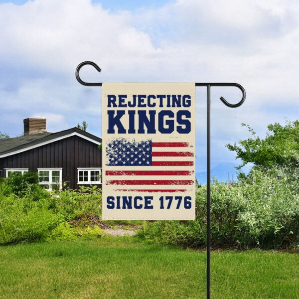 anti trump resist flag-rejecting kings since 1776 garden flag