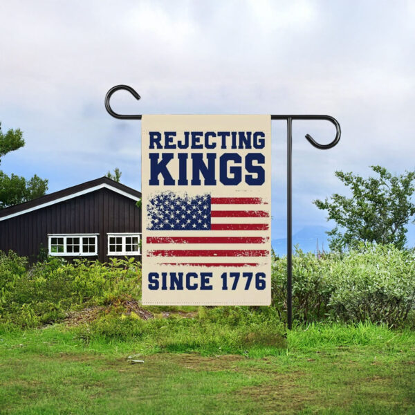 anti trump resist flag-rejecting kings since 1776 garden flag
