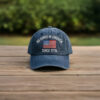 embroidered patriotic dad cap, no kings in america hat