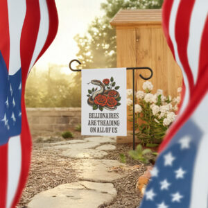 no kings in america garden flag – defend democracy house flag