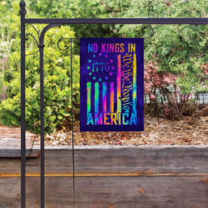 no kings in america rainbow flag