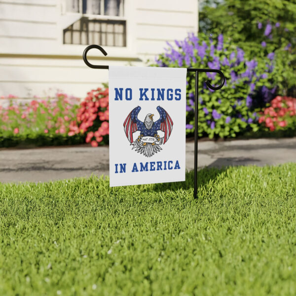 patriotic 1776 eagle-no kings in america garden flag