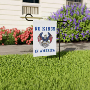 patriotic 1776 eagle-no kings in america garden flag