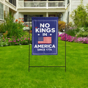 pro democracy anti trump-no kings in america garden flag