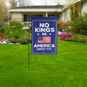 pro democracy anti trump-no kings in america garden flag