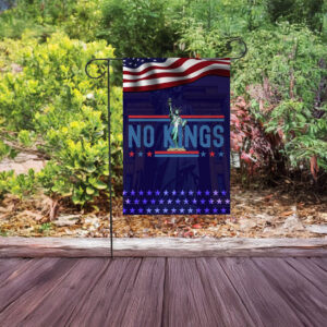 statue of liberty no kings flag – no kings in america garden flag
