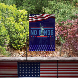 statue of liberty no kings flag – no kings in america garden flag