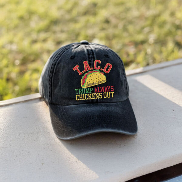 t.a.c.o. hat – trump always chickens out taco cap