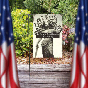 we have a constitution not a king flag